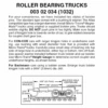 Micro-Trains 00302034 - Roller Bearing Trucks With Long Extension Couplers (1032) 1 Pair -Vallejo Shop mtl00302034 04527.1645223570