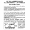 Micro-Trains 00302080 - 100-Ton Barber Roller Bearing Trucks W/36â€ Wheels (1139) 1 Pair -Vallejo Shop mtl00302080 64500.1645668177