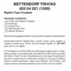 Micro-Trains 00304021 - Bettendorf Trucks With Rapido-Style Couplers (1500) 1 Pair -Vallejo Shop mtl00304021 62373.1645223576