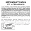 Micro-Trains 00310020 - Bettendorf Trucks Without Couplers (1001-10) 10 Pair -Vallejo Shop mtl00310020 35196.1645223577