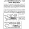 Micro-Trains 00311000 - Arch Bar Trucks Sampler Pack (1010-S) 2 Pair -Vallejo Shop mtl00311000 31996.1645223580