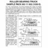 Micro-Trains 00311002 - Roller Bearing Trucks Sampler Pack (1030-S) 3 Pair -Vallejo Shop mtl00311002 52712.1645223580