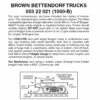 Micro-Trains 00322021 - Bettendorf Trucks With Short Extension Couplers - Brown (1000-B) 1 Pair -Vallejo Shop mtl00322021 75448.1645223583