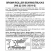 Micro-Trains 00322030 - Roller Bearing Trucks Without Couplers - Brown (1031-B) 1 Pair -Vallejo Shop mtl00322030 26332.1645223583