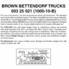 Micro-Trains 00325021 - Bettendorf Trucks With Short Extension Couplers - Brown (1000-10-B) 10 Pair 2 Micro-Trains 00325021 - Bettendorf Trucks With Short Extension Couplers - Brown (1000-10-B) 10 Pair -Vallejo Shop mtl00325021 01616.1645223584