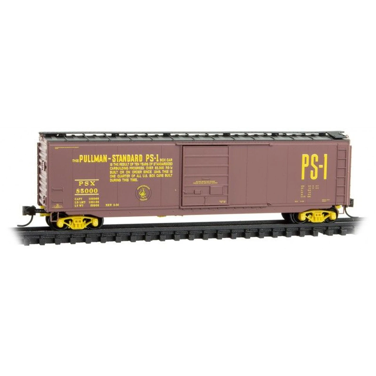 Micro-Trains Line 03100580 - 50' Standard Box Car Singl Door - Pullman Standard Pullman-Standard (PSX) 85000 - N Scale 3 Micro-Trains Line 03100580 - 50' Standard Box Car Singl Door - Pullman Standard Pullman-Standard (PSX) 85000 - N Scale