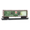 Micro-Trains Line 03900272 - 40' Double-Sheath Wood Box Car United States Army (USA) War Of The Worlds Car #3 - N Scale