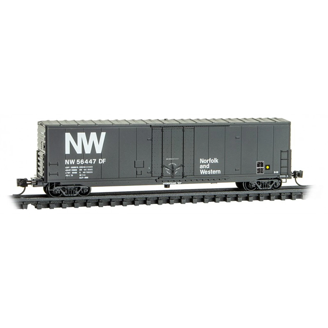 Micro-Trains Line 18100260 - 50' Plug Door Boxcar W/o Roofwalk Norfolk & Western (NW) 56447 - N Scale 3 Micro-Trains Line 18100260 - 50' Plug Door Boxcar W/o Roofwalk Norfolk & Western (NW) 56447 - N Scale