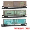Micro-Trains Line 98305041 - 50' Standard Boxcar WEATHERED JEWEL 3-PACK Conrail (CR) 160005, 361038, 229938 - N Scale -Vallejo Shop mtl98305041 46590.1684881449