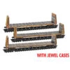 Micro-Trains Line 98305049 - 61' Bulkhead Flatcar WEATHERED JEWEL 3-PACK Union Pacific (UP) 215700, 215708, 215725 - N Scale -Vallejo Shop mtl98305049 94817.1684881456