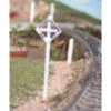 Osborn Models 3054 - Railway Crossing Signs (5 Pcs) - N Scale -Vallejo Shop osb3054 67653.1645223659