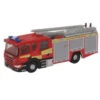 Oxford Diecast Oxford NSFE007 - Scania Fire Pump Ladder Fire And Rescue (red, Yellow, Silver) - Assembled - N Scale -Vallejo Shop oxfNSFE007 18716.1645223682