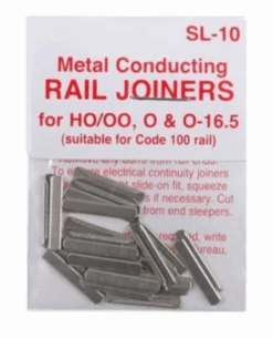PECO SL-10 - Metal Conducting Rail Joiners For Code 100 - HO Scale