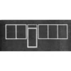 Pikestuff 541-1106 - Store Front Windows & Door - HO Scale Kit -Vallejo Shop pks1106 94089.1645223800
