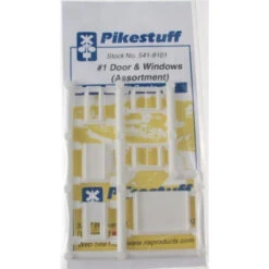 Pikestuff 541-8101 - Doors & Windows Assortment - N Scale Kit
