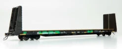 Rapido 147009A - Marine Industries 66' Bulkhead Flatcar BNSF 545743 - HO Scale