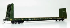 Rapido 147010A - Marine Industries 66' Bulkhead Flatcar Iowa, Chicago, & Eastern (ICE) 66015 - HO Scale