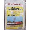 Rix Products 0034 - Railroad Telephone Poles, Four Crossarms Kit (12) - HO Scale Kit -Vallejo Shop rix34 32720.1645223883