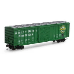 Athearn Roundhouse 1256 - 50' ACF Box Car Ashland, Drew, & Northern (AD&N) 8091 - HO Scale