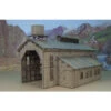 RslaserKits 2004 - Single Stall Engine House Without Doors - HO Scale Kit