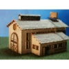 RslaserKits 3003 - Single Stall Engine House (With Doors) - N Scale Kit -Vallejo Shop rsl3003 69654.1673902900