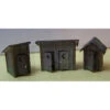 RslaserKits 3010 - Outhouses (3 Pack) - N Scale Kit