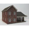 RslaserKits 3055 - Brick Farm House - N Scale Kit -Vallejo Shop rsl3055 36205.1673902998