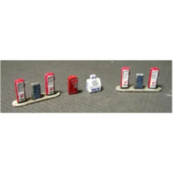 Showcase Miniatures 501 - Gas Station Group - N Scale Kit