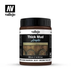Vallejo 26811 - Diorama Effects - Brown Mud 200mL -