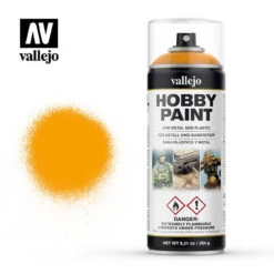 Vallejo 28018 - Hobby Spray Paint - Fantasy Sun Yellow 400mL -