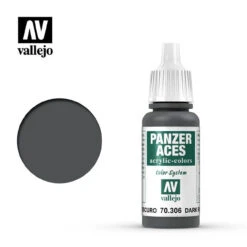 Vallejo 70306 - Panzer Aces Dark Rubber 17mL -
