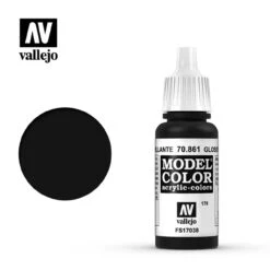 Vallejo Model Color #170 17ml - 70-861 - Glossy Black