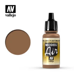 Vallejo Model Air 71-037 Mud Brown 17 Ml Bottle