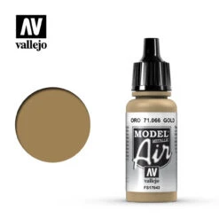 Vallejo Model Air 71-066 Gold (Metallic) 17 Ml Bottle