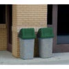 Walthers SceneMaster 949-4174 - Modern Trash Cans (24 Pcs) - HO Scale -Vallejo Shop wal4174 79465.1645224600