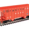 Walthers Mainline 910-56608 - 34' 100-Ton 2-Bay Hopper Granite Rock (GRCX) 1823 - HO Scale -Vallejo Shop wal910 56608 83874.1677457761