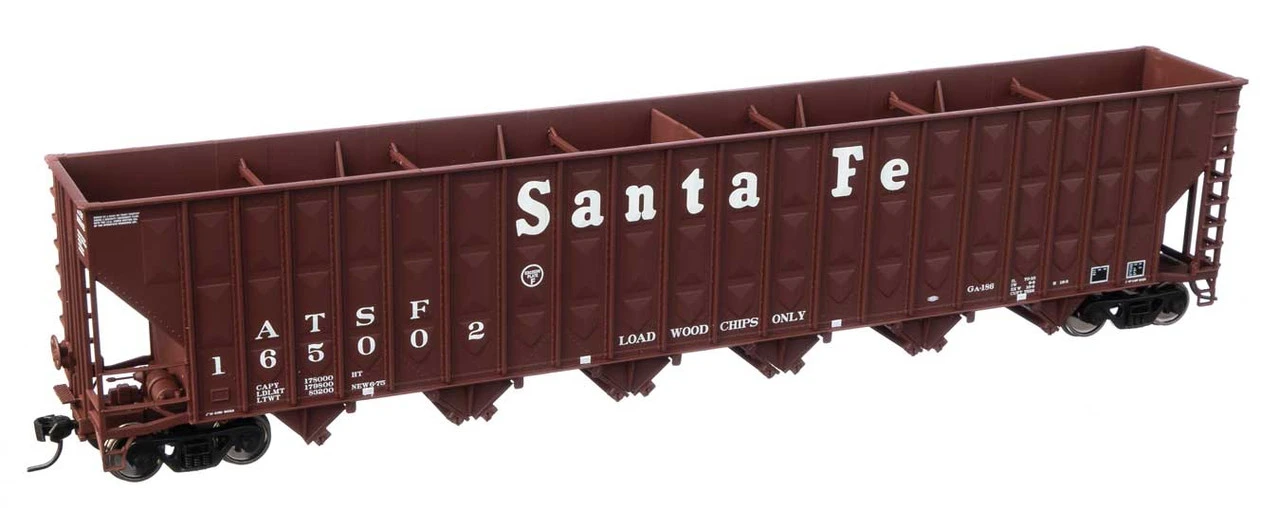 Walthers Mainline 910-6751 - Greenville 7,000 CuFt Woodchip Hopper Atchison, Topeka And Santa Fe (ATSF) 165002 - HO Scale 3 Walthers Mainline 910-6751 - Greenville 7,000 CuFt Woodchip Hopper Atchison, Topeka And Santa Fe (ATSF) 165002 - HO Scale
