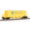 Walthers Proto 920-106016 - 40' Ortner 100-Ton Open Aggregate Hopper Blue Circle Cement (WBCX) 73018 - HO Scale -Vallejo Shop wal920 106016 60558.1671850944