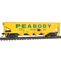 Walthers Trainline 931-1658 - 40' Offset Hopper Peabody Short Line (PSL) 6802 - HO Scale