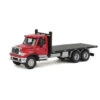 Walthers SceneMaster 949-11652 - International(R) 7600 3-Axle Flatbed Truck -- Red Cab, Black Flatbed - HO Scale -Vallejo Shop wal949 11652 00138.1645224571