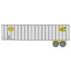 Walthers SceneMaster 949-2606 - Flexi-Van 40' Trailer 2-Pack - Assembled - New York Central #1 (yellow Logo And Flexi-Van Placards; End Doors) New York Central (NYC) 8773, 8696 - HO Scale -Vallejo Shop wal949 2606 40038.1647893321