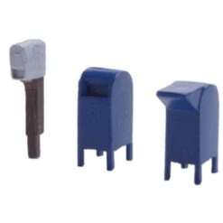 Walthers SceneMaster 949-4184 - Roadside Mail Boxes And City Mailboxes - HO Scale