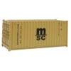 Walthers SceneMaster 949-8057 - 20' Corrugated Container MSC - HO Scale -Vallejo Shop wal949 8057 50071.1645224615