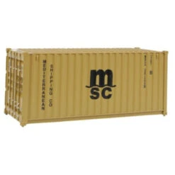 Walthers SceneMaster 949-8057 - 20' Corrugated Container MSC - HO Scale