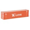 Walthers SceneMaster 949-8803 - 40' Hi Cube Ribbed Side Container K-Line - N Scale -Vallejo Shop wal949 8803 02812.1645224651