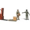 Woodland Scenics #1911 - Workers With Forklift - HO Scale -Vallejo Shop woo1911 17703.1645224760