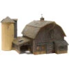 Woodland Scenics 4932 - Old Weathered Barn - Built-&-Ready Landmark Structure - N Scale -Vallejo Shop woo4932 29179.1645224830