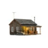 Woodland Scenics 5065 - Rustic Cabin - HO Scale -Vallejo Shop woo5065 80581.1645224850