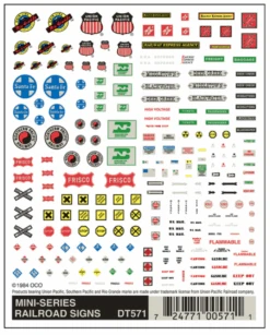 Woodland Scenics #571 - Mini-Series Railroad Signs