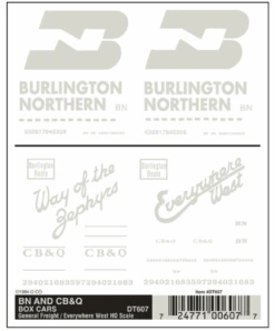 Woodland Scenics #607 - BN And CB&Q Box Cars